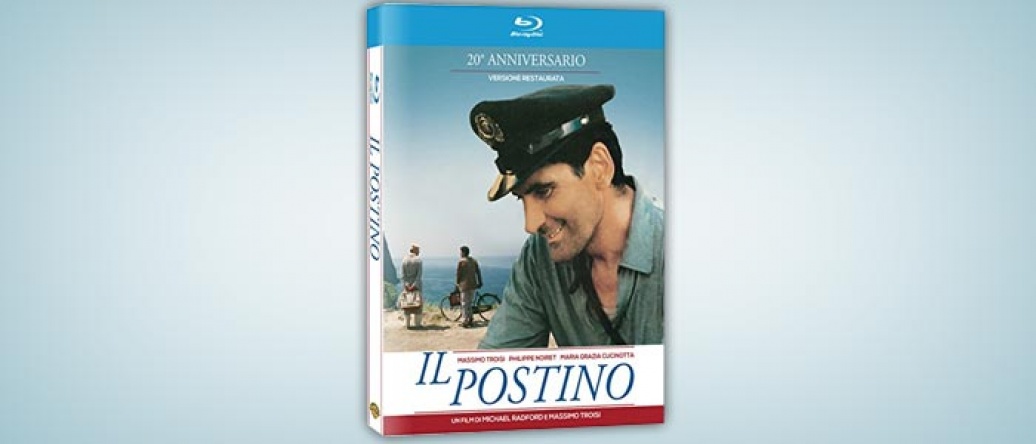 Locandina italiana DVD e BLU RAY Il postino 